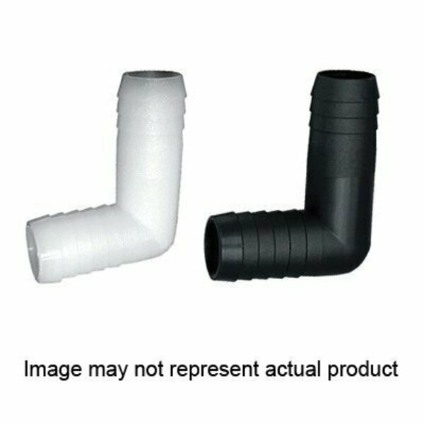 Green Leaf Eb1212p 1/2 in.Barbx1/2 in. 90degree Barb Elbow Barb Blk Polyprop 272145095